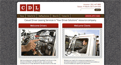 Desktop Screenshot of casualdriverleasingservices.com